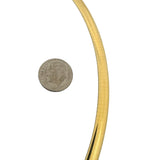 14k Yellow Gold 27.6g Solid Heavy 6mm Omega Link Necklace 16"