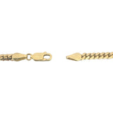14k Yellow Gold 26g Solid Heavy 3.5mm Curb Cuban Link Chain Necklace Italy 20"