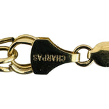 14k Yellow Gold 7g Hollow Light 7mm Double Curb Link Bracelet 7"