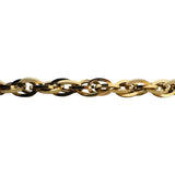 14k Yellow Gold 6.2g Milor Hollow 8mm Fancy Oval Link Bracelet 7.5"