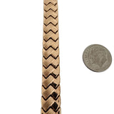 14k Rose Gold 15g Ladies Vintage 10.5mm Fancy Link Bracelet Turkey 7.25"