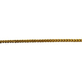 24k Pure Yellow Gold 5.2g Solid Thin 1.5mm Curb Link Chain Necklace 15.5"