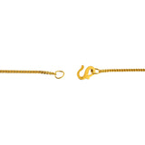 24k Pure Yellow Gold 5.2g Solid Thin 1.5mm Curb Link Chain Necklace 15.5"