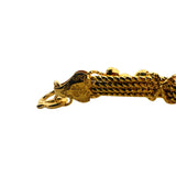 24k Pure Yellow Gold 27.2g Solid Diamond Cut Beaded Flex Cuff Bangle 7.25"