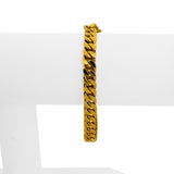 24k Pure Yellow Gold 32g Solid Heavy 6.5mm Curb Link Bracelet 6.75"
