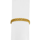 24k Pure Yellow Gold 32g Solid Heavy 6.5mm Curb Link Bracelet 6.75"