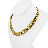 Roberto Coin Vintage 18k Yellow Gold 60g Graduated Flattened Wheat Necklace 17"