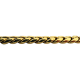 18k Yellow Gold 20.6g Hollow Thick 9mm Cuban Link Bracelet Italy 8"
