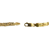 18k Yellow Gold 10.7g Ladies Polished 5.5mm Fancy Link Bracelet Italy 8.25"
