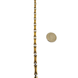 18k Yellow and White Gold 6.6g Ladies Two Tone 5mm Fancy Link Bracelet 7"
