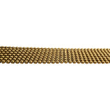 18k Yellow Gold and Diamond 43.7g Vintage Multi Stand Bead Link Bracelet 7"