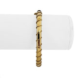 14k Yellow Gold 9.9g Ladies Vintage Rope Twist Bangle Bracelet 6.5"
