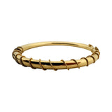 14k Yellow Gold 9.9g Ladies Vintage Rope Twist Bangle Bracelet 6.5"