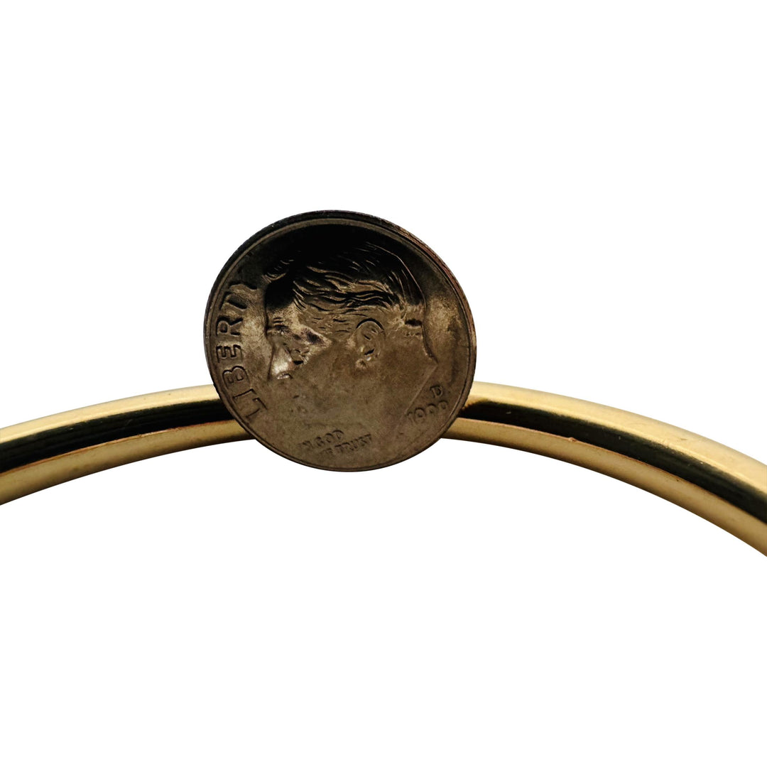 14k Yellow Gold 9.9g Ladies Vintage Rope Twist Bangle Bracelet 6.5"