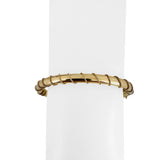 14k Yellow Gold 9.9g Ladies Vintage Rope Twist Bangle Bracelet 6.5"