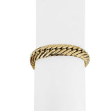 14k Yellow Gold 24.5g Thick Ladies 11mm Flattened Curb Link Bracelet 7.25"