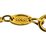 24k Pure Yellow Gold 4g Solid Thin Dainty 5mmFancy Link Bracelet 7"