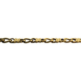 18k Yellow Gold 18.5g Solid Vintage XO Curb Link Chain Necklace Italy 19.5"