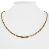 18k Yellow Gold 22.6g Solid 2.5mm Squared Franco Link Chain Necklace Italy 20"