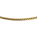 18k Yellow Gold 22.6g Solid 2.5mm Squared Franco Link Chain Necklace Italy 20"