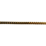 18k Yellow Gold 22.6g Solid 2.5mm Squared Franco Link Chain Necklace Italy 20"