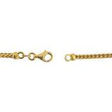 18k Yellow Gold 22.6g Solid 2.5mm Squared Franco Link Chain Necklace Italy 20"