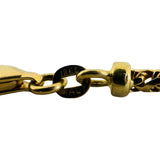 18k Yellow Gold 22.6g Solid 2.5mm Squared Franco Link Chain Necklace Italy 20"
