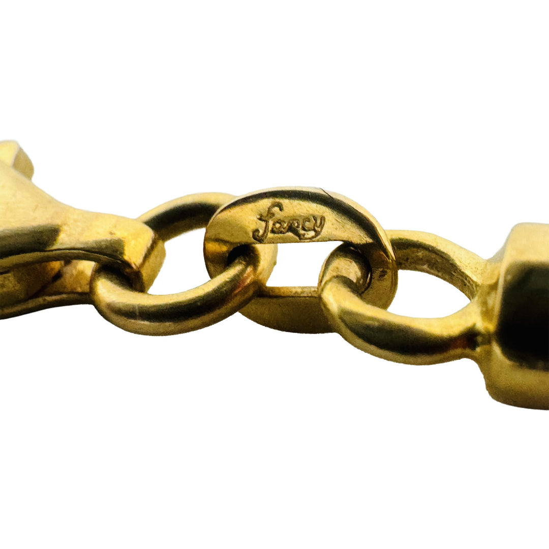 18k Yellow Gold 22.6g Solid 2.5mm Squared Franco Link Chain Necklace Italy 20"