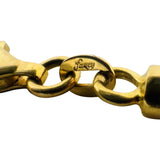 18k Yellow Gold 22.6g Solid 2.5mm Squared Franco Link Chain Necklace Italy 20"