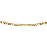 18k Yellow Gold 13.6g Solid 2.5mm Vintage Curb Link Chain Necklace Italy 22"