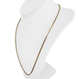 18k Yellow Gold 8.9g Solid Thin Vintage UnoAErre Circle Link Necklace Italy 24"
