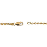18k Yellow Gold 8.9g Solid Thin Vintage UnoAErre Circle Link Necklace Italy 24"