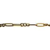 18k Yellow Gold 5.3g Hollow Light Greek Key Design Fancy Link Bracelet 7.5"