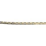 14k Yellow Gold 8g Solid Thin 3mm Mariner Link Chain Necklace Italy 20"