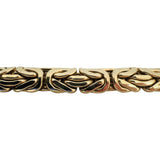 14k Yellow Gold 32g Heavy Thick 13.5mm Byzantine Link Bracelet Italy 7.5"