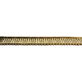 14k Yellow Gold 9.5g Vintage Ladies 9mm Beaded Greek Key Link Bracelet 7"