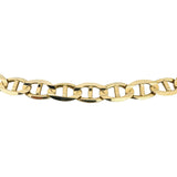 14k Yellow Gold 22.7g Solid 6.5mm Mariner Link Chain Necklace 18"