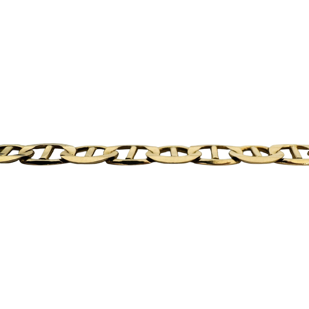 14k Yellow Gold 22.7g Solid 6.5mm Mariner Link Chain Necklace 18"