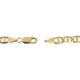 14k Yellow Gold 22.7g Solid 6.5mm Mariner Link Chain Necklace 18"