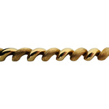 14k Yellow Gold 24g Polished and Brushed 10mm San Marco Link Bracelet Italy 7.5"