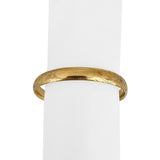 14k Yellow Gold 13.5g Vintage Ladies Polished Floral Bangle Bracelet 7"