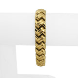 14k Yellow Gold 20g Ladies Chunky 14mm Fancy Link Bracelet Turkey 7.75"