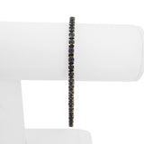14k Yellow Gold and Tanzanite 14g Solid Ladies Tennis Bracelet 7.5"