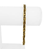 14k Yellow Gold 24.4g Solid Men's 5mm Mariner Cable Link Bracelet Italy 8.5"