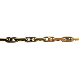 14k Yellow Gold 24.4g Solid Men's 5mm Mariner Cable Link Bracelet Italy 8.5"