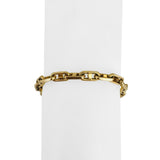 14k Yellow Gold 24.4g Solid Men's 5mm Mariner Cable Link Bracelet Italy 8.5"
