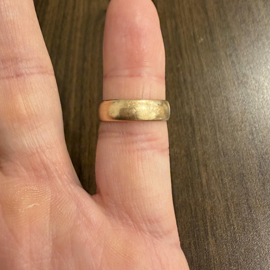 18k Yellow Gold 4g Solid Vintage 5.5mm Ladies Band Ring Size 6.75