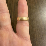 18k Yellow Gold 4g Solid Vintage 5.5mm Ladies Band Ring Size 6.75