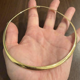14k Yellow Gold 27.6g Solid Heavy 6mm Omega Link Necklace 16"