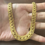 Roberto Coin Vintage 18k Yellow Gold 60g Graduated Flattened Wheat Necklace 17"